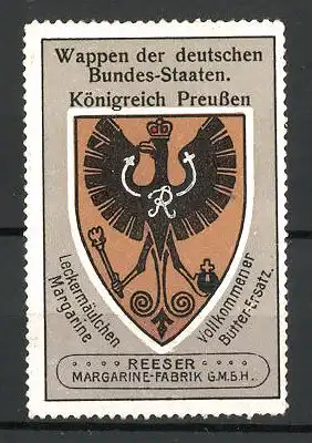Reklamemarke Wappen vom Königreich Preussen