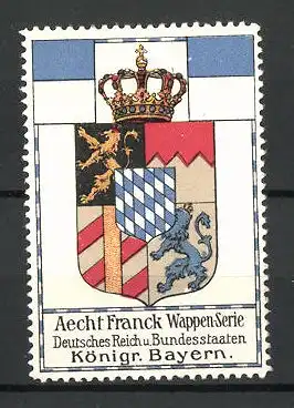 Reklamemarke Wappen vom Königreich Bayern