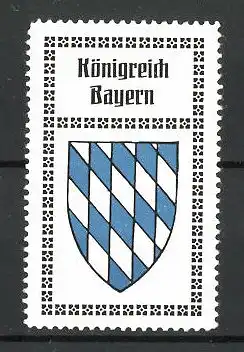 Reklamemarke Wappen vom Königreich Bayern