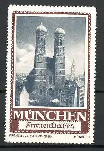 Reklamemarke München, die Frauenkirche