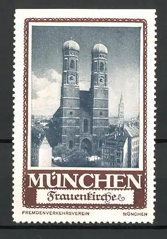 Reklamemarke München, die Frauenkirche