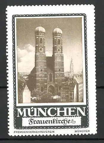 Reklamemarke München, die Frauenkirche