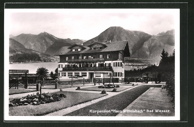 Ak Bad Wiessee Partie Am Hotel Haus Wittelsbach Nr 7980897