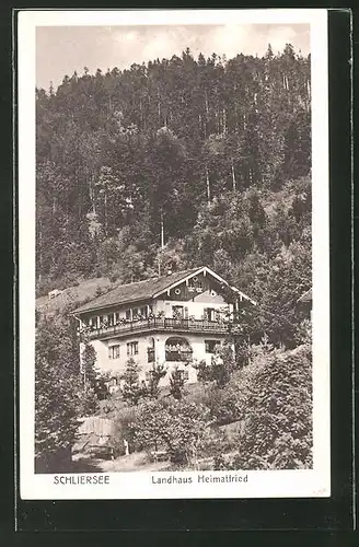 AK Schliersee, Hotel-Landhaus Heimatfried