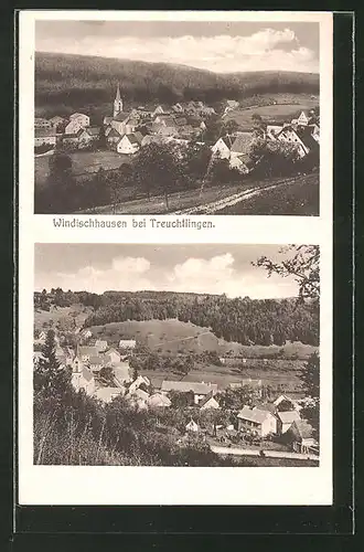 AK Windischhausen / Treuchtlingen, Teilansichten vom Berg aus gesehen