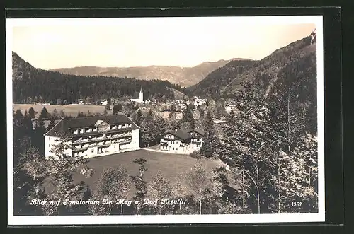 AK Dorf Kreuth, Blick auf Sanatorium Dr. May