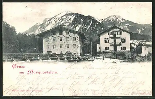 AK Marquartstein, Partie im Gebirge