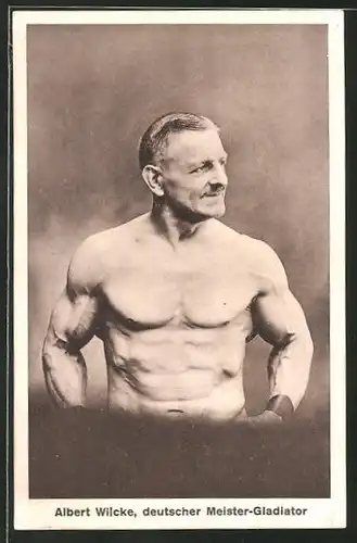 AK Albert Wilcke, Ringer und deutscher Meister-Gladiator