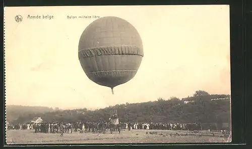 AK Armée belge, Ballon militaire libre