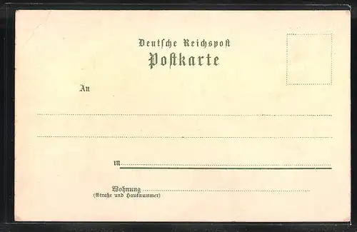 Lithographie Hagenow, Totalansicht, Amtsgericht, Kirche, Kaiserl. Postamt