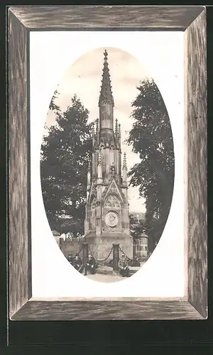 Präge-AK Elsfleth, Denkmal des Herzogs Friedrich-Wilhelm von Braunschweig-Oels