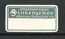 Reklamemarke München, Bürobedarfshaus Finkenzeller