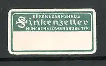 Reklamemarke München, Bürobedarfshaus Finkenzeller