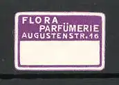 Reklamemarke Flora-Parfümerie