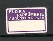 Reklamemarke Flora-Parfümerie