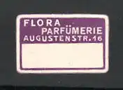 Reklamemarke Flora-Parfümerie