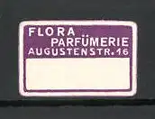 Reklamemarke Flora Parfümerie