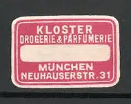 Reklamemarke München, Kloster Drogerie & Parfümerie