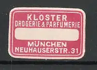 Reklamemarke München, Kloster Drogerie & Parfümerie