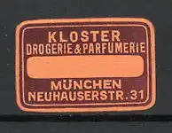 Reklamemarke München, Kloster Drogerie & Parfümerie