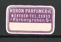 Reklamemarke München, Koron Parfümerie