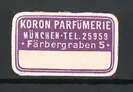 Reklamemarke München, Koron Parfümerie