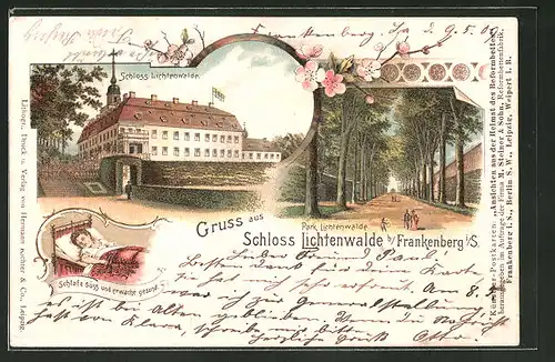 AK Niederwiesa, Schloss Lichtenwalde, Park Lichtenwalde