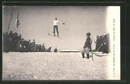 AK Les Rasses sur Ste Croix, Course de Skis, Le Saut, Skisprung