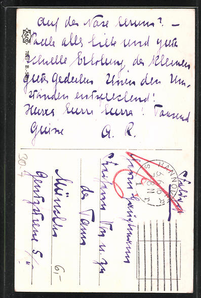 Ak Jrossartig Karikatur Eines Soldaten In Uniform Mit Pickelhaube Nr 8002341 Oldthing Ansichtskarten Geschichte Militar 1 Weltkrieg