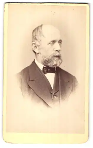 Fotografie A. Tronel, Schaffhouse, Portrait betagter Herr mit Bart