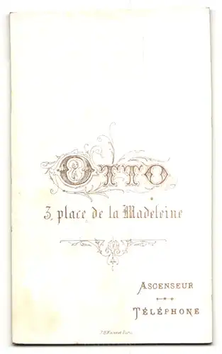 Fotografie Otto, Paris, Portrait stattlicher blonder Mann mit Zwicker und Vollbart