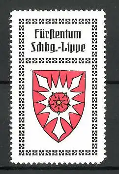 Reklamemarke Wappen vom Fürstentum Schaumburg-Lippe