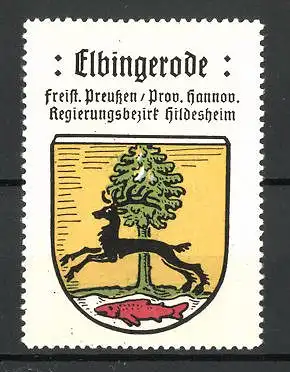 Reklamemarke Elbingerode, Wappen des Ortes