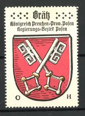 Reklamemarke Grätz in Posen, Wappen