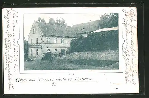 AK Keutschen, An Grunert's Gasthaus