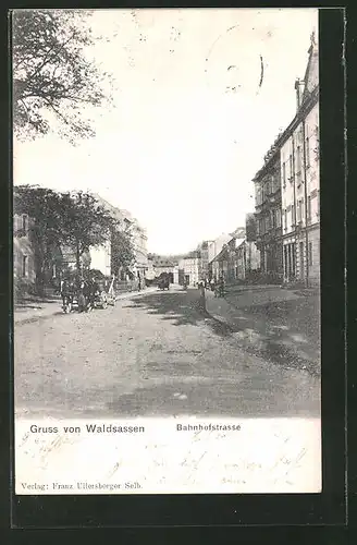 AK Waldsassen, Blick in die Bahnhofstrasse