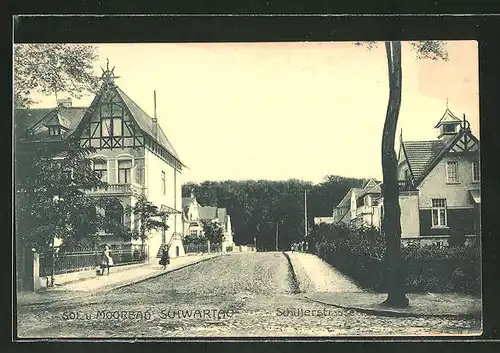 AK Schwartau, Blick in die Schillerstrasse