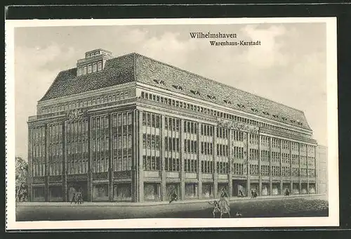 AK Wilhelmshaven, Gebäude des Warenhaus Karstadt