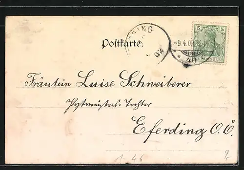 Lithographie Kaiser Wilhelm II. in Uniform, Wappen und Eichenlaub