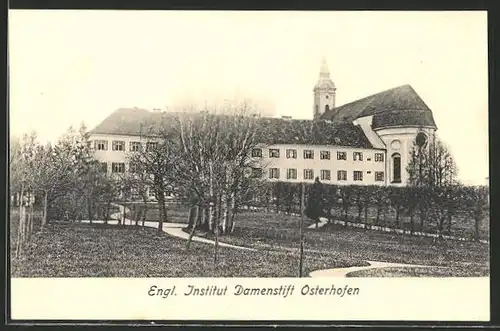 AK Osterhofen, Teilansicht mit Engl. Institut Damenstift