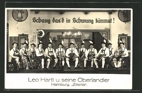 AK Hamburg, Zillertal, Leo Hartl und seine Oberlandler