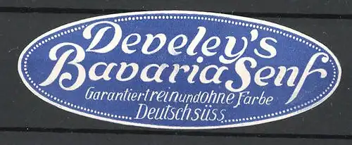 Reklamemarke Develey's Bavaria Senf