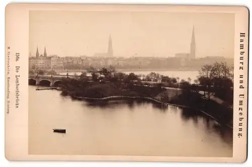 Fotografie M. Stettenheim, Hamburg, Ansicht Hamburg, Partie an der Lombardsbrücke