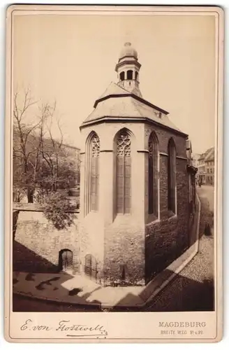 Fotografie E. von Flottwell, Magdeburg, Ansicht Magdeburg, Partie am Kloster