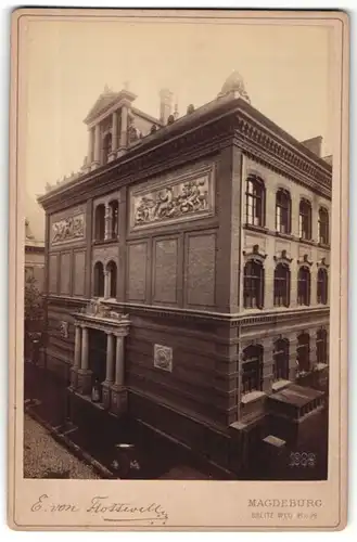 Fotografie E. von Flottwell, Magdeburg, Ansicht Magdeburg, Lutherschule in der Dreiengelstrasse