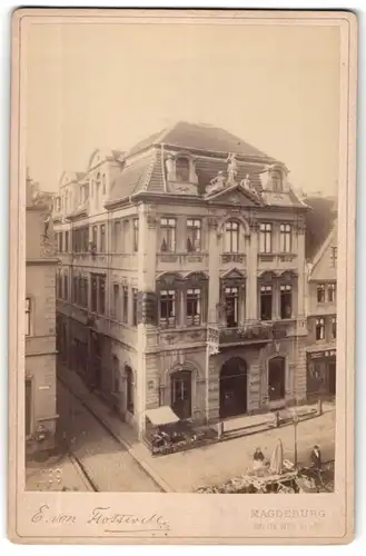 Fotografie E. von Flottwell, Magdeburg, Ansicht Magdeburg, das Lück'sche Haus am alten Markt