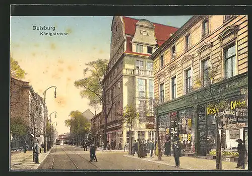 AK Duisburg, Geschäfte in der Königstrasse