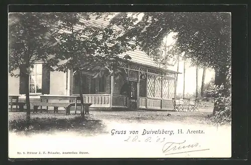 AK Cranenburg, Partie am Restaurant Duivelsberg von H. Arentz