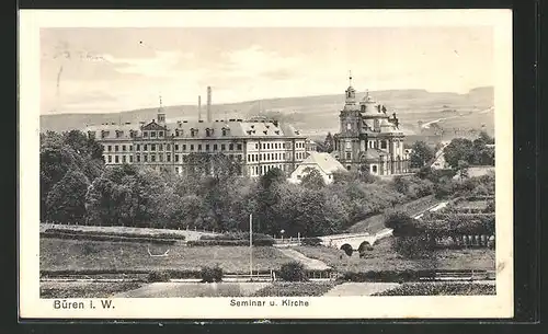 AK Büren i. W., Seminar und Kirche