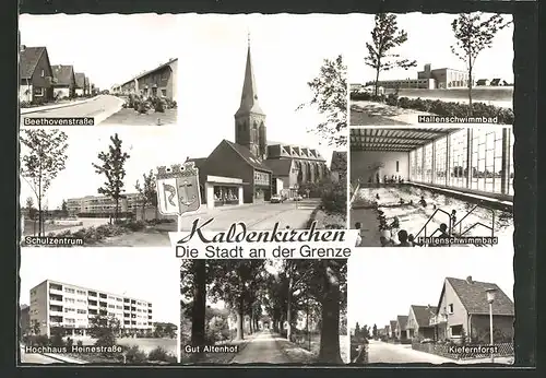 AK Kaldenkirchen, Beethovenstrasse, Schulzentrum, Hochhaus Heinestrasse, Gut Altenhof, Kiefernforst, Hallenschwimmbad